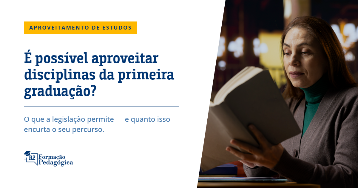 É possível aproveitar disciplinas da primeira graduação